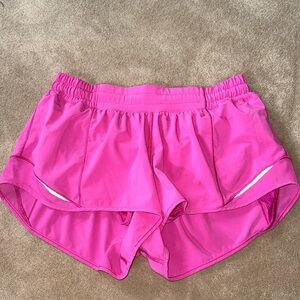 Pink hotty hot shorts lululemon